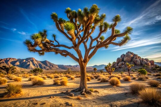 Joshua Tree National Park Landscape at Sunrise