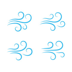 Obraz premium Doodle wind line sketch set. Hand drawn doodle wind motion, air blow sign, swirl elements. Sketch drawn air blow motion, smoke flow art, abstract line on white background.
