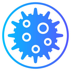 Obraz premium virus gradient icon
