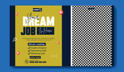 Job Opportunity Announcement for Graphic Designer Marketing and Operational Staff