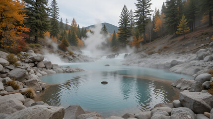 jerry johnson hot springs are warm geothermal hot springs in idaho in october