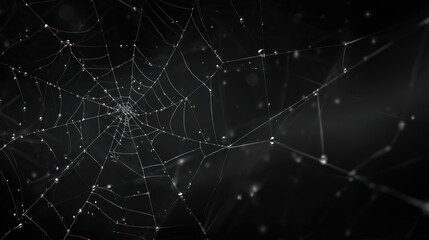 Intricate spiderweb design