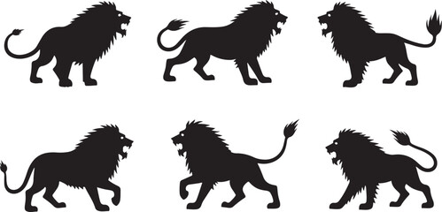 Cartoon Lion Vector – Cute Safari Animal Illustration for Design Projects