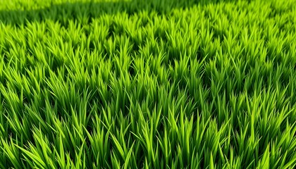 Obraz premium Vibrant green grass field nature landscape close-up photography outdoor environment