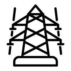 Transmission Tower line icon