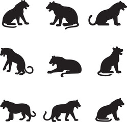 Tiger Vector Clipart – Hand-Drawn Jungle Animal Illustration in Flat Design