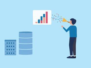Data Analysis and Communication with Visuals and Storage Illustration
