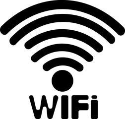 
Wifi wireless internet signalWireless internet symbol. Set of sign for connect of network. Bar of satellites for mobile, radio, computer. Hotspot, strength electronic wave from antenna
