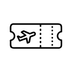Travel pass icon featuring an airplane, representing flight tickets and access in a minimalistic design