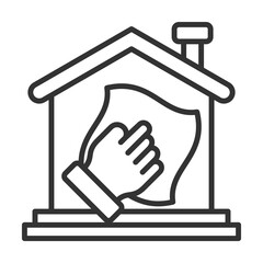 Professional Cleaning Icon Outline Style. Vector Illustration Design