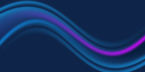 Colorful abstract wave background with glowing blue and purple flowing lines on a dark backdrop, creating a smooth and futuristic effect.
