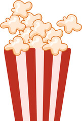 a cup of popcorn graphic illustration