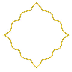 Islamic border frame, Islamic ornament frame