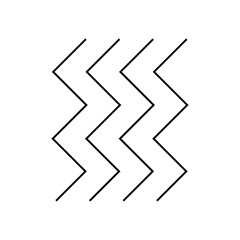 zigzag wavy lines vector element for the various design 