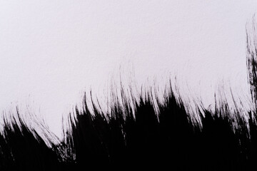 黒色の絵具の模様