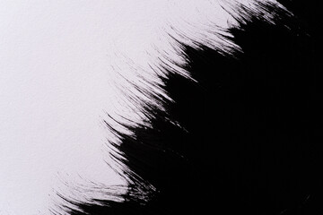 黒色の絵具の模様