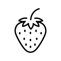  Fresh Strawberry Fruit Vector Icon, Sweet Berry, Healthy Produce Graphic