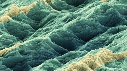 Microscopic mountain range