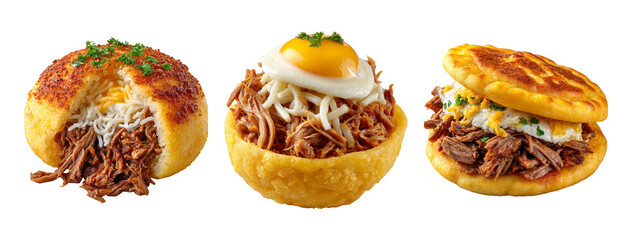 Delicious Assortment of Savory Meat Dishes with Unique Presentation