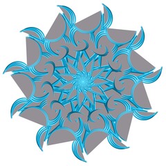 abstract blue star
