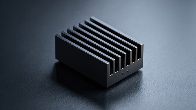 Dark metallic heat sink