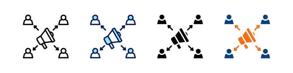 Affiliate Marketing All In One Icon Multi Styles Vector Set