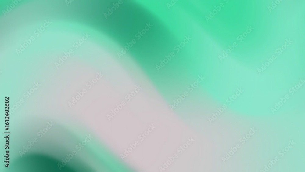 Poster prismatic abstracts backgroundssoft teal and light green blend with subtle curves creating a serene 