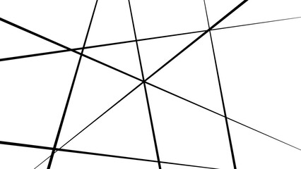 Abstract white background with random black lines, Abstract lines in black and white tone of many squares and rectangle shapes