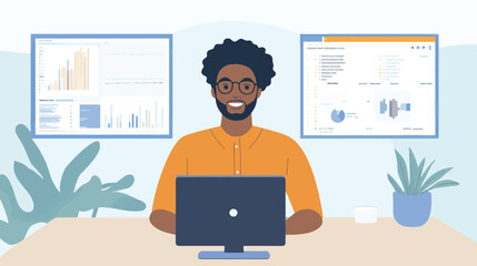 businessman with laptop