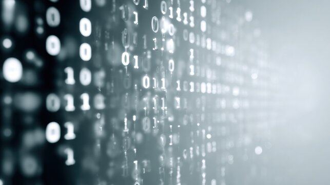 Abstract binary code background