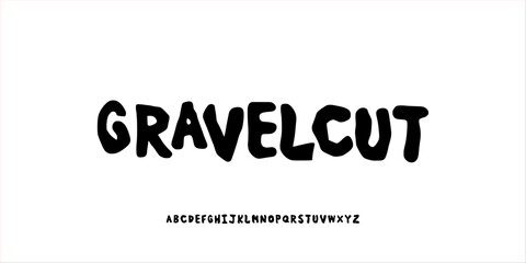 Bold Rough Font. Creative Hand Drawn Uppercase. Rock Chisel Typeface. Classic Lettering Fashion Designs. Typography Modern Serif Decorative Vintage Concept. Vector Illustration.