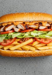 Savory Grilled Chicken Sub: A Delicious, Layered Delight