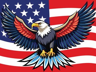 Freedom Symbol Eagle and Flag Image