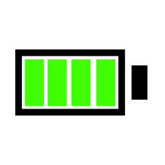 full battery icon vector illustration