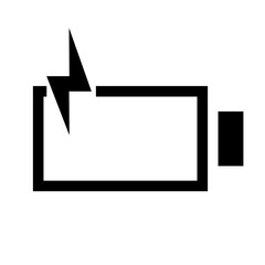 charging battery icon vector illustration