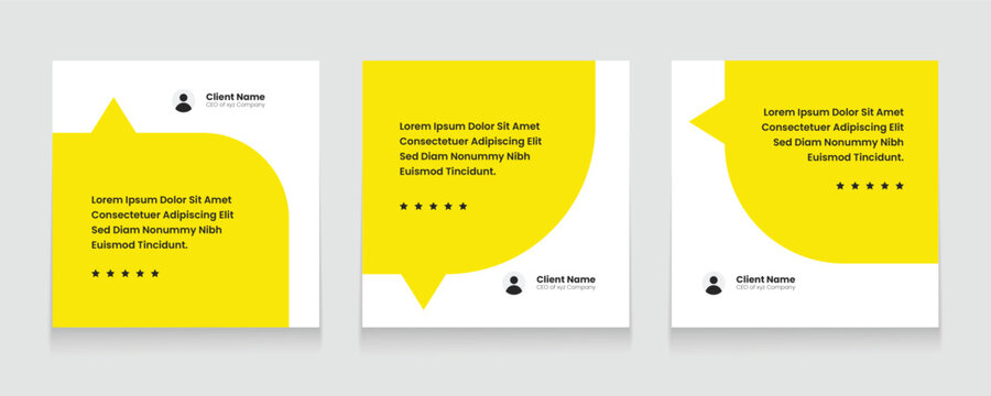 Modern quote template for social media post in trendy style. Ready to edit design template. 