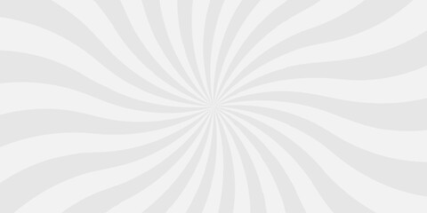 Minimal sunrise radiate striped wave geometric circus light white and grey sun rays sunburst pattern background. Sunburst background vector illustration pattern beam rays.	