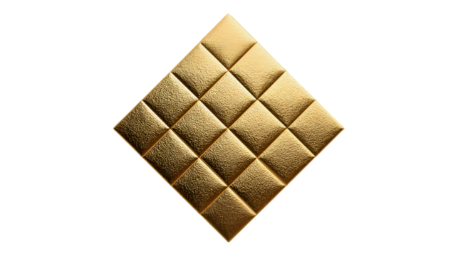 Gold diamond shape textured tile luxury design