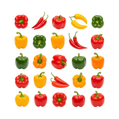 set of vegetables Cut out the background