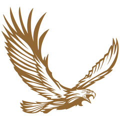 flying eagle logo editable color and size eps file