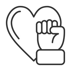 Obraz premium Passion Icon Outline Style. Vector Illustration Design