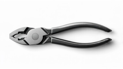 Metal Combination Pliers Hand Tool Isolated on White Background