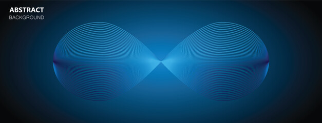 Modern gradient poster on dark background. Minimal abstract covers. styles decoration on dark space. Modern graphic element stripes concept. element for web banner, art design 