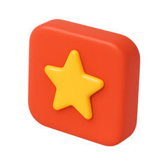 3d square vietnam flag