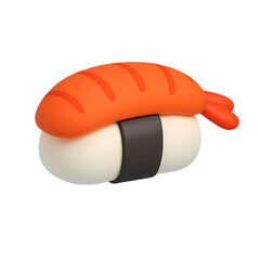 3d shrimp sushi 