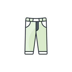 Pants icon design with white background stock illustration