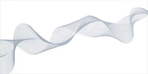 Modern abstract glowing wave background dynamic flowing wave lines, Abstract fluid holographic iridescent curved, Futuristic technology and sound wave pattern.