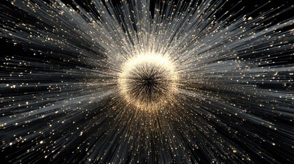 Abstract explosion of light and particles (1)