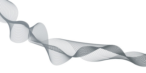 Abstract Gray Wave with Silver Particles textured, Smooth gray wave with dynamic movement and sleek design.