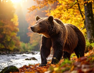 brown bear in the forest